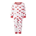 thumbnail image 2 of Rdhnmea Family Matching Valentine's Day Pajama Set Heart Print Long Sleeve Shirt Tops and Pants Valentines Sleepwear Holiday Pjs Outfits, 2 of 10