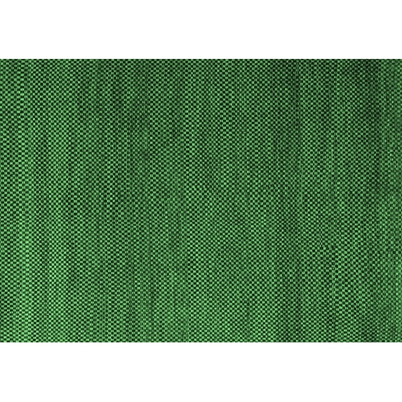 Ahgly Company Indoor Rectangle Abstract Emerald Green Modern Area Rugs, 2' x 4'