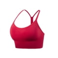 thumbnail image 2 of Womens Bras Woman Bras With String Quick Dry Shockproof Running Fitness Large Size Underwear Sports Bra Red S, 2 of 7