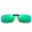 Green mercury, variant on Clip On Polarized Sunglasses TAC Lenses Driving Fishing Outdoor Activities UV Protection High Visible Light Perspective