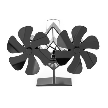 

12 Leaves Twin Stove Fans Heat Powered Stove Top Fans for Room