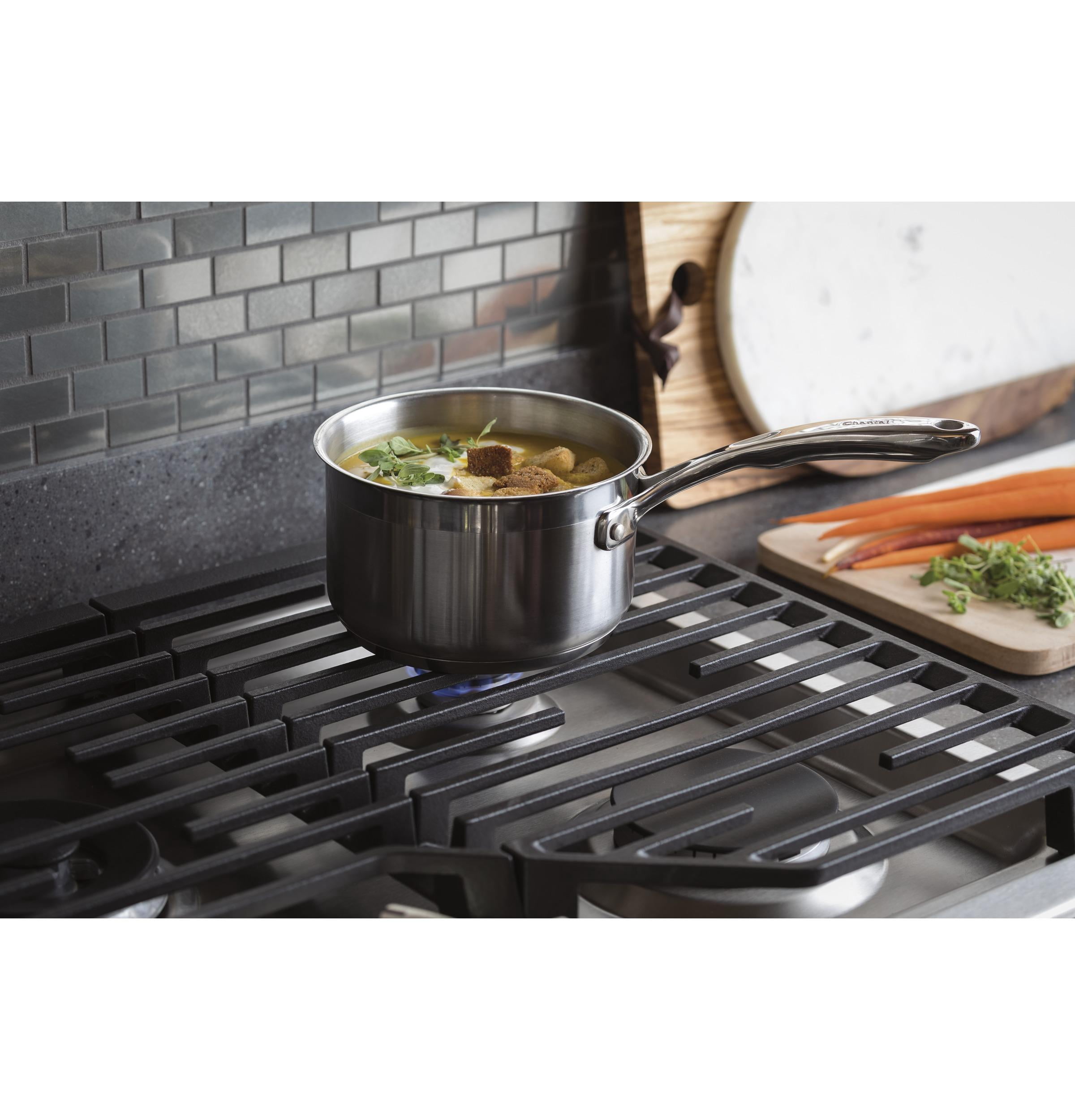 Ge Profile Pgp9036sl Profile 36" Wide 5 Burner Gas Cooktop - Stainless Steel