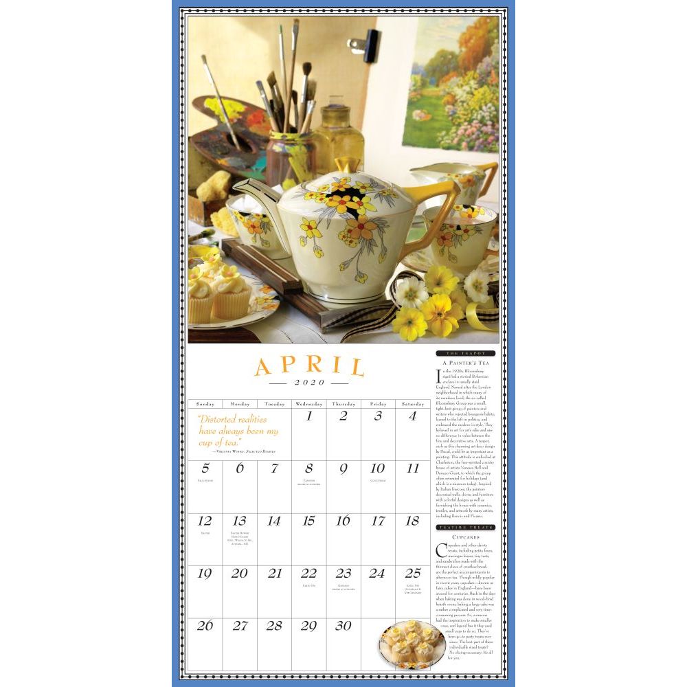 Collectible Teapot Wall Calendar 2024 by Workman Calendars