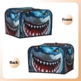 thumbnail image 2 of KLL Cartoon Cute Shark Print 4 Slice Toaster Dust Covers Kitchen Small Appliance Cover with 2 Pockets,Can hold Jam Spreader Knife & Toaster Tongs (12.4 x 10.6 x 8.2), 2 of 6