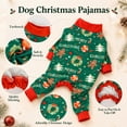 thumbnail image 4 of Kuoser Christmas Tree Pattern Dog Pajamas,Christmas Dog Soft Onesie for Small Medium Large Dogs, Green, M, 4 of 7