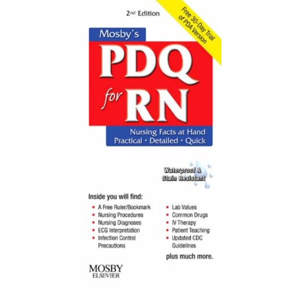 Pre-Owned Mosby's PDQ for RN: Practical, Detailed, Quick (Spiral-bound) 0323051898 9780323051897