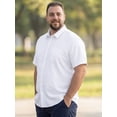 thumbnail image 4 of DARING DIVA Men's Big and Tall Business Dress Shirt with Chest Pocket XL White, 4 of 7