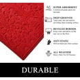 thumbnail image 3 of A1HC All Weather Dirt and Moisture Absorbing Polypropylene(PP) Door Mat with Tire Crumb Rubber Backing, Indoor Outdoor Use, Red, 24x36 Inch, 3 of 8