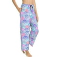 thumbnail image 2 of Uemuo Watercolor Sea Shells 1 Pattern Women's Wide Leg Palazzo Lounge Pants with Pockets Light Weight Loose Comfy Casual Pajama Pants-X-Large, 2 of 9