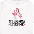 thumbnail image 3 of Inktastic Gramma Loves Me Girl Flamingo Toddler Hoodie, 3 of 4