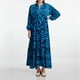 thumbnail image 1 of Vestidos Para Mujer 2025 Primavera Verano Casual Falda Mujer Cuello En V Estampado Vestido Suelto, 1 of 3