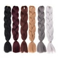 thumbnail image 3 of Skymirror Women Jumbo Crochet Braiding Ombre Color Synthetic Kanekalon Hair Extensions, 3 of 8