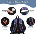 thumbnail image 3 of RMDQTR Adorable Ear-Print Backpack with Reflective Strip and Anti-Lost Leash Adjustable Shoulder Straps Mini Travel Backpack Tie-dye Patriotic Star Art, 3 of 7