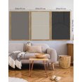 thumbnail image 3 of SHENIFY large 24x36in3pcs Natural Framed Mid-Century Modern Wall Art Minimalist Abstract Boho Neutral Line Wall Decor Geometric Artwork Kitchen Hallway, 3 of 5