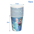 thumbnail image 4 of Decoraciones para fiesta de cumpleaños de Frozen de Disney, juego de globos temáticos de princesa Anna Elsa, vajilla desechable, pancarta, caja de dulces Frozen, 4 of 5