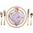thumbnail image 2 of WERPE Flowers Cloth Napkins Polyester Reusable Machine Washable Fabric for Events Home Decor 4 PCS, 2 of 7