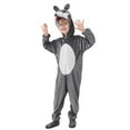 thumbnail image 4 of ZHOGXU Big Kids Boys Hooded Jumpsuit Long Sleeve Color Block Cute Animal Design Comfortable Fashion Romper For Stage Show Dance Party Dark Gray 10-12 Years, 4 of 5