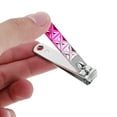 thumbnail image 2 of Unique Bargains 1 Pc Portable Gradient Small Flat Nail Clippers Toenail Clippers Rose Red, 2 of 7