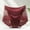 Red, variant on dazeni Women's Soft Satin Underwear Seamless High Waisted Ladies Panties Lace Trim Full Coverage Briefs X-Large White