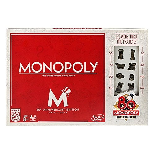 Juego de mesa Monopoly Hasbro Gaming Edición del 80 aniversario