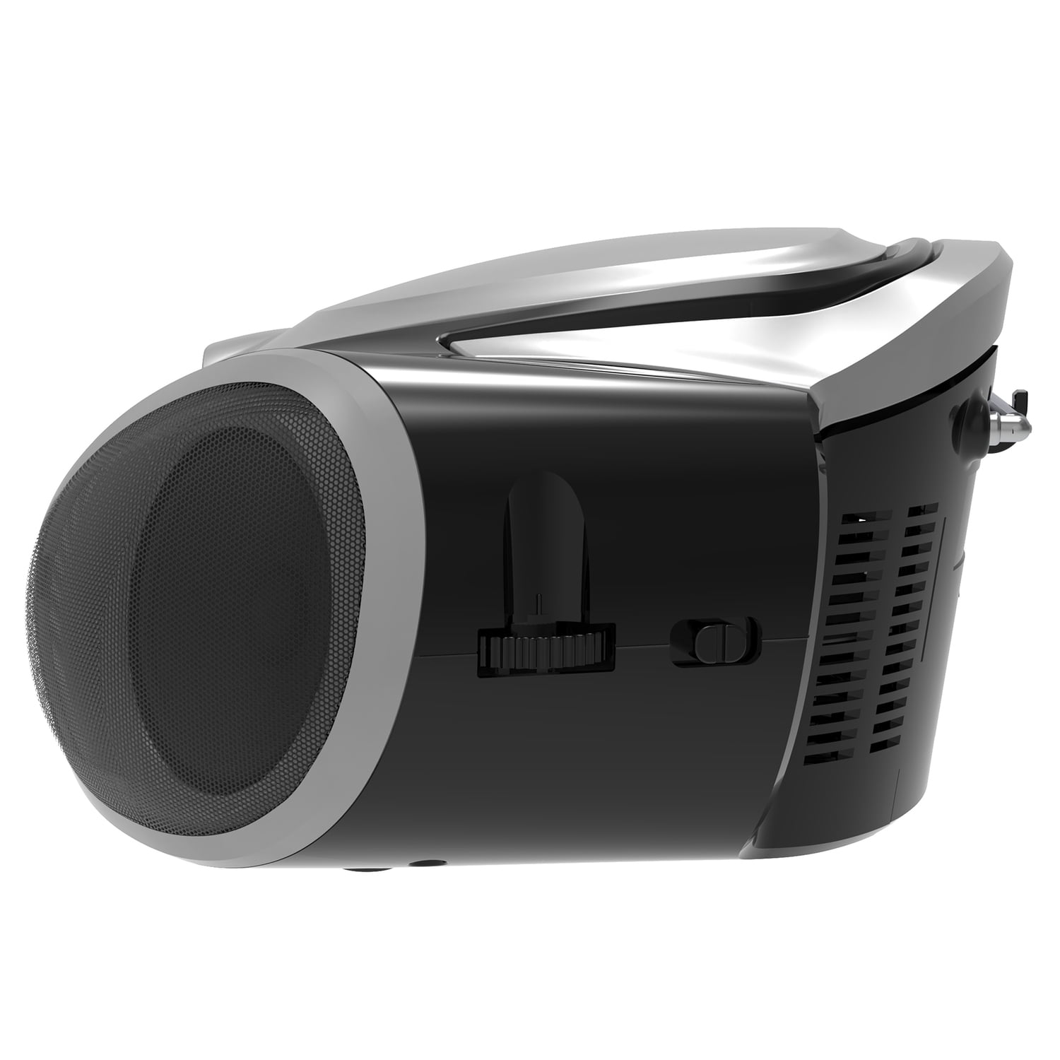 Supersonic SC-726BT Portable CD Player, Bluetooth, AM/FM Radio, LED Display, AC/DC Power, Silver