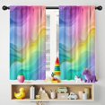 thumbnail image 5 of Blackout Kids Curtains,Rainbow Tie Dye Swirl Pattern Childrens Insulated Curtains Set Of 2,Bedroom Essentials,Toddler Room Decor 42"x54", 5 of 5