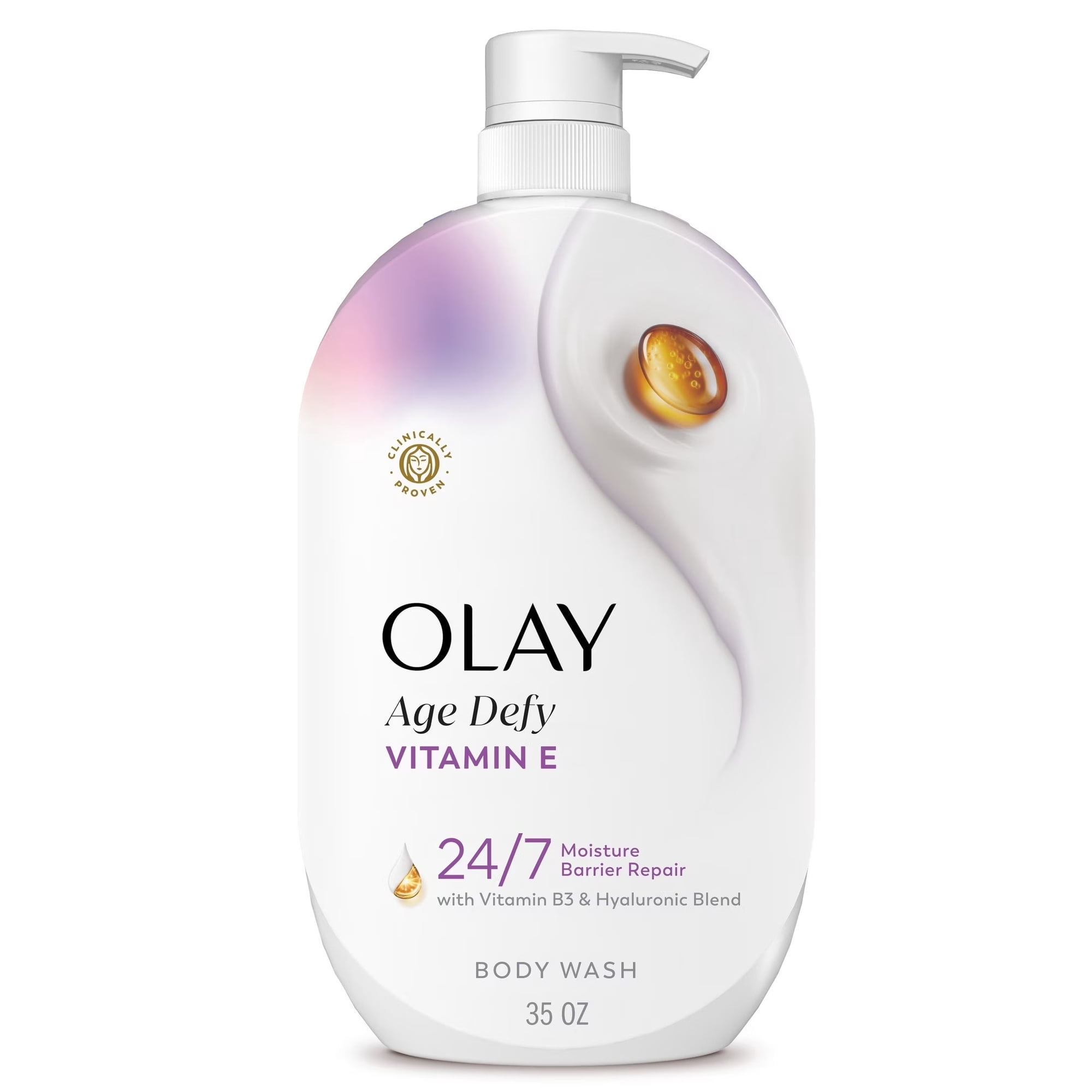 Olay Age Defy Body Wash, Ultra Moisture, Vitamin B3 & Hyaluronic, 35 fl oz