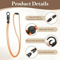 thumbnail image 3 of Uxcell Neck Lanyard, Breakaway Badge Lanyard with Detachable Buckle Orange, 3 of 7