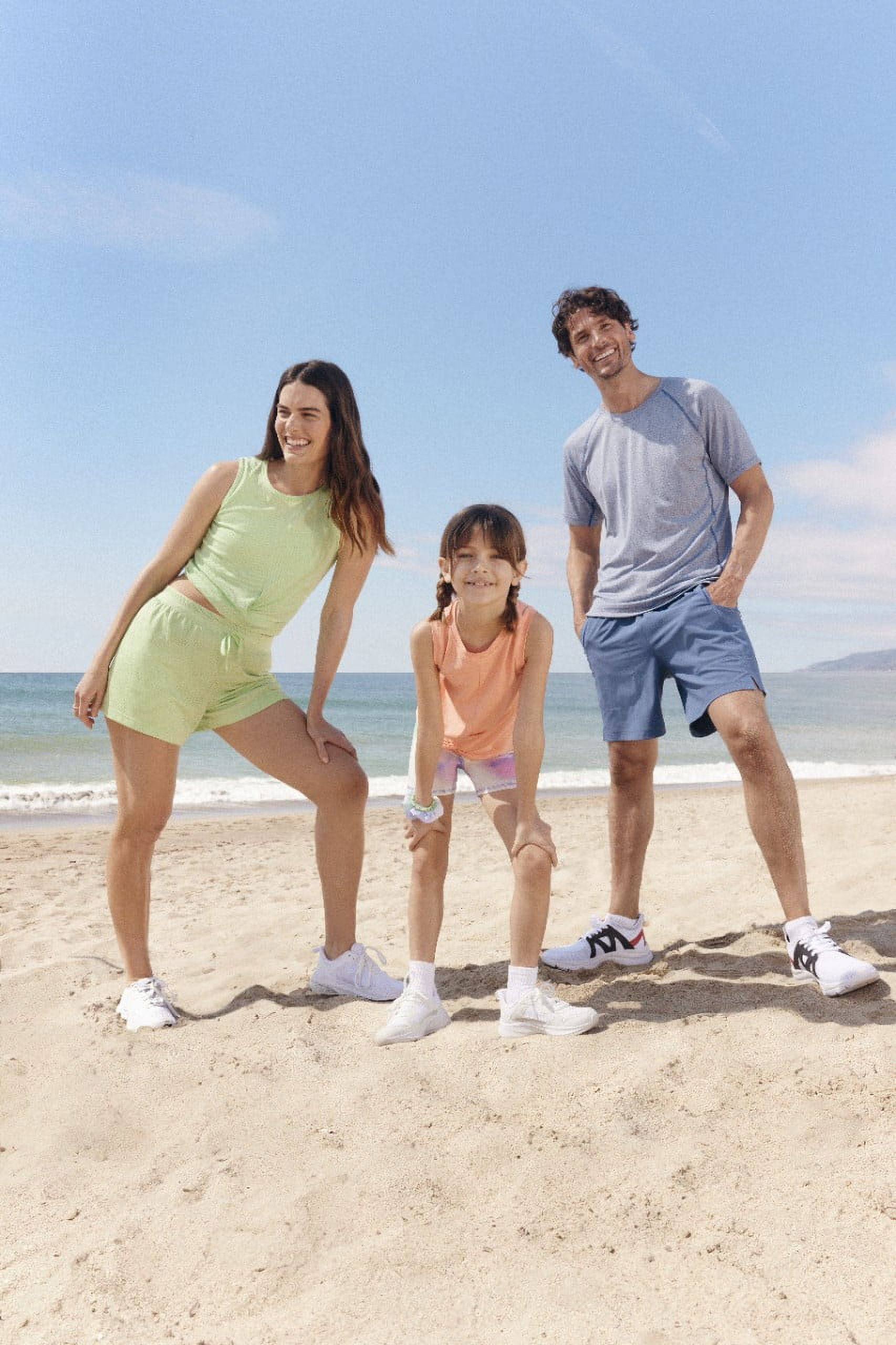 Athletic Works Little Girl & Big Girl Mesh Jogger Lace Up Sneakers