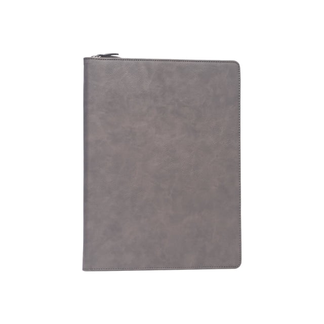 Bey-Berk UC110G - Dossier Zippé - Similicuir - Gris