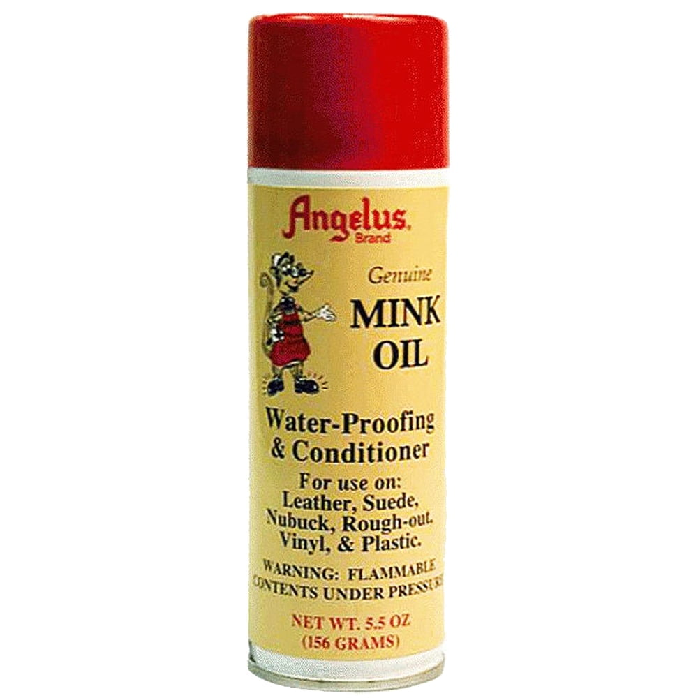 Angelus Mink Oil Spray Leather Conditioner Waterproof Repellent 5.5 oz.