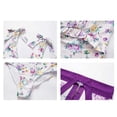 thumbnail image 3 of Traje de baño de gasa con falda larga para mujer, cómodo, con tiras, floral, sin piezas OAVQHLG3B Store  lin121212, 3 of 3
