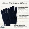 thumbnail image 2 of Britt's Knits Craftsman Knit Tech-Compatible Gloves - Navy (Men's), 2 of 6