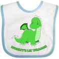 thumbnail image 3 of Inktastic Mommy's Lil' Dragon Boys or Girls Baby Bib, 3 of 4