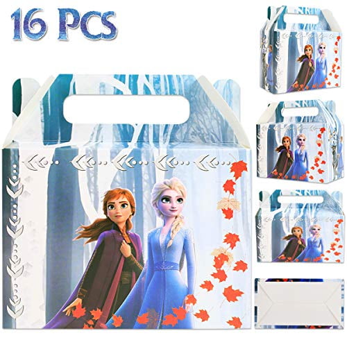 12 Ice Princess Empty Party Bags Toy Loot Gift Kids Plastic Frozen Girl Snow 