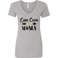 thumbnail image 3 of Inktastic Cane Corso Mama with Flowers and Arrow Women's V-Neck T-Shirt, 3 of 5