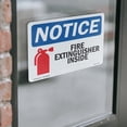 thumbnail image 4 of Fire Extinguisher Inside With Symbol OSHA Notice Vinyl Decal Label 7 Inch x 5 Inch - 5 Pack, 4 of 6