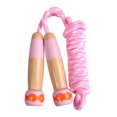 thumbnail image 1 of 8.9ft Kids Jump Rope Adjustable Ergonomic Wood Handle Skipping Rope Jumping Rope, 1 of 3