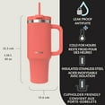 thumbnail image 3 of Contigo Gobelet 40 oz (1,18 L) Bouteille avec Paille Corail, 3 of 4