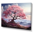 thumbnail image 2 of Designart "Pink Tree delicate Whispers II" Floral Canvas Wall Art, 2 of 5
