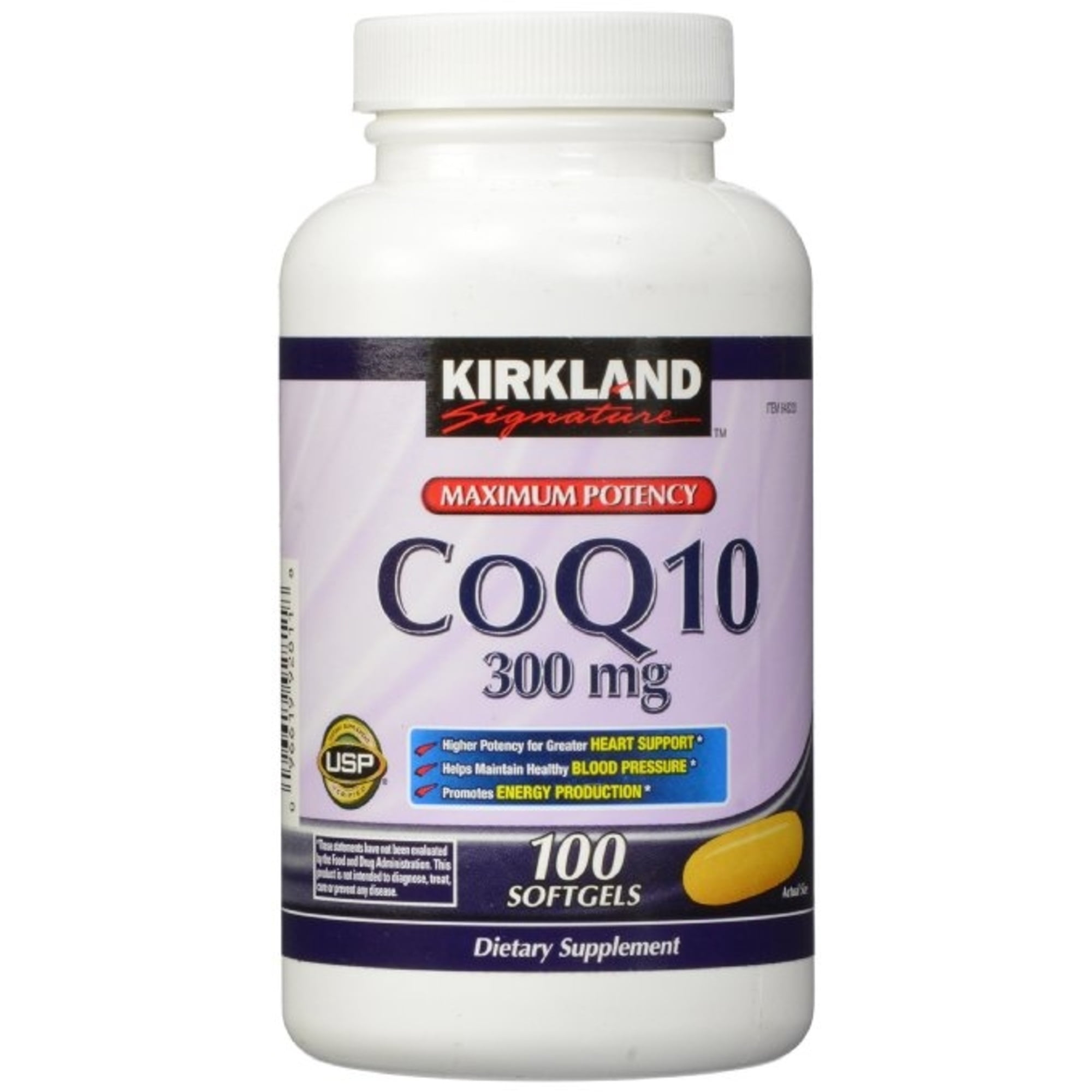 Kirkland Signature CoQ10 300 mg - 100 Softgels (Pack of 2)
