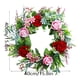 thumbnail image 1 of Flores artificiales, flores falsas, flores artificiales, juego de regalo para mujer, puerta de entrada, flores aromáticas, hojas y plantas de dinero, guirnaldas de flores para exterior, decoración de, 1 of 6