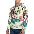 thumbnail image 2 of Bingfone Bird Butterfly Rose Men'S Drawstring Hoodie Long Sleeve Pocket Sweatshirts-Xx-Large, 2 of 9