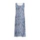 thumbnail image 4 of Vestido de Verano para las Mujeres sin Mangas Lino-Look Impreso Maxi, Suelto Fluido Y Vestido Sexy de Moda para las Mujeres, 4 of 4