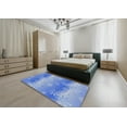 thumbnail image 4 of Ahgly Company Indoor Square Patterned Ocean Blue Novelty Area Rugs, 5' Square, 4 of 6