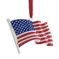 thumbnail image 2 of American Flag with European Crystals Patriotic Ornament - 3.25", 2 of 6