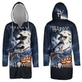 thumbnail image 3 of Happy Halloween Dalmatian Witch Pumpkins Bats All Over Print 3D Hooded Duffle Toggle Coat Dog Lover - 13012, 3 of 6