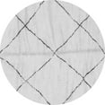 thumbnail image 1 of Ahgly Company Indoor Round Solid Gray Modern Area Rugs, 5' Round, 1 of 4