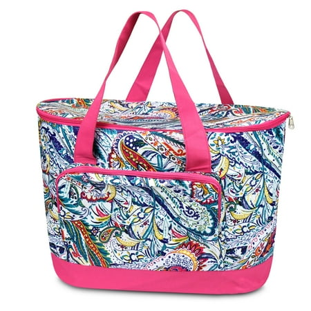 Large Insulated Cooler Bag By Zodaca Fashionable Tote Carry Box Food Storage For Camping Beach Travel Multi Color Paisley Large Insulated Cooler Bag By Zodaca Fashionable Tote Carry Box Food Storage For Camping Beach Travel Multi Color Paisley