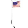 thumbnail image 3 of Krator 4ft Multi-Color LED Whip Light with American USA Flag - LED Antenna Whip Light Compatible with Sand Dune Buggy, ATV, UTV, RZR, Jeep, Trucks, and Other Off-Road Vehicles, 3 of 8